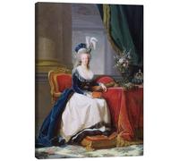 Maria Antonietta con un libro Stampa su tela di Elisabeth Louise Vigee-Lebrun 100 x 130 cm Quadri Decorazione per pareti