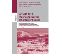 Maria Bielikova SOFSEM 2012: Theory and Practice of Computer Science (Tascabile)