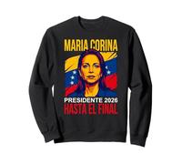 María Corina Presidente 2026 Fino alla Fine Venezuela Felpa
