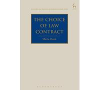Maria Hook The Choice of Law Contract (Copertina rigida)