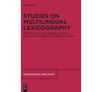 María José Domínguez Vázqu Studies on Multilingual Lexicograp (Copertina rigida)