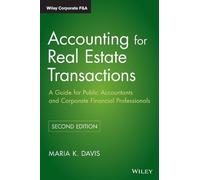 Maria K. Davis Accounting for Real Estate Transactions (Copertina rigida)