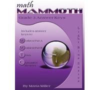 Maria Miller Math Mammoth Grade 3 Answer Keys (Tascabile)