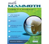 Maria Miller Math Mammoth Grade 7-A Worktext (Tascabile)