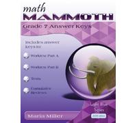 Maria Miller Math Mammoth Grade 7 Answer Keys (Tascabile)