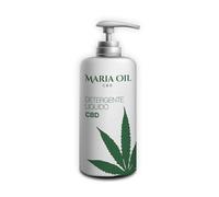 Maria Oil - Detergente liquido Viso e Collo con CBD - Pulizia Profonda Anti-Age, Antimacchie e Idratante - Adatto a Tutti i Tipi di Pelle, Formula Naturale con Olio di CBD e Semi di Canapa