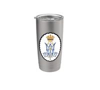Maria Regina Maria Simbolo Corona Bicchiere termico in acciaio inox doppia parete