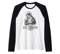 Maria Schubert Messa in Latino Madre Benedetta Signora Maglia con Maniche Raglan