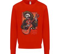 Mariachi Scheletro Cinco De Mayo Teschio Uomo Felpa Maglione