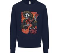 Mariachi Scheletro Cinco De Mayo Teschio Uomo Felpa Maglione