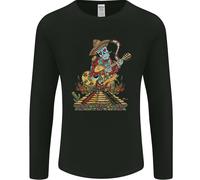 Mariachi Zucchero Teschio Giorno Dei Morti Chitarra Uomo Maniche