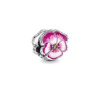 MariaFonte Charm Compatibile Tutte Marche Viola del Pensiero Blu Rosa Viola Ciondoli Originale Charming Argento 925 Amicizia Mamma Bead Portafortuna Cuore Famiglia Perline Natale Donna Set