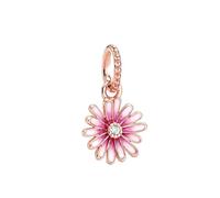 MariaFonte Charm New 2025 Compatibile Tutte Marche Margherita Blu Rosa Ciondoli Originale Charming Beads Argento 925 Amicizia Mamma Bead Portafortuna Cuore Famiglia Perline Natale Donna Set