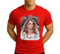 Mariah Carey All I Want for Christmas | Christmas - Maglietta da uomo, Colore: rosso, S