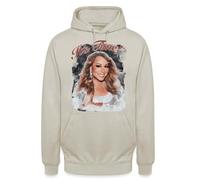 Mariah Carey All I Want for Christmas | Maglione natalizio con cappuccio, pietra naturale, S