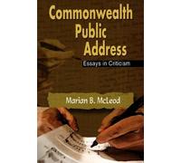 Marian B McLeod Commonwealth Public Address (Tascabile)