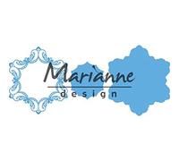 Marianne Design Creatables, Cornice Reale, per Il Taglio e l’Embossing di Carta per Progetti Creativi, Metallo, Blu Chiaro, 12,3 x 14,2 cm / 11,8 x 13,5 cm / 7,3 x 7,7 cm