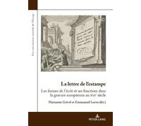 Marianne Grivel La lettre de l’estampe (Tascabile)