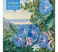 Marianne North - Amatungula in Flower and Fruit and Blue Ipomoea, South Africa Jigsaw Puzzle: 1000 Piece