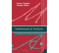 Mariano Giaquinta Giuseppe Modica Mathematical Analysis (Tascabile)