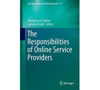 Mariarosaria Ta The Responsibilities of Online Service Provi (Copertina rigida)