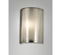 MARIBEL APPLIQUE FUME' IN VETRO 1 LUCE ATTACCO E27 IP20