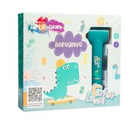 Maricart | Aerografo per Modellismo da Bambini Marker Airbrush Kit Creativo per Verniciare con 12 Pennarelli Colorati e 1 Stencil Inclusi