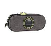 Maricart | Astuccio Ovale Lonsdale per Scuola Media e Superiore da Ragazzo o Ragazza con Scomparto Unico e Zip - Astuccio Baulotto University Grey Denim