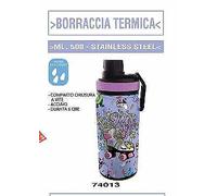 Maricart Borraccia Termica con Cannuccia Linea Shout Let's Roll 500 ml
