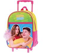 NINNA e MATTI Trolley Asilo per Bambini con Due Ruote e Manico Regolabile, Linea Scuola 2025-2026, Misure 27 x 22 x 10 cm
