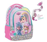 Maricart | Zaino Scuola Elementare per Bambini 32x21x42 cm Zainetto da Bambina con 2 Compartimenti e Chiusura a Zip - BFF by Cry Babies
