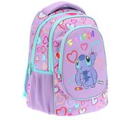 Maricart | Zaino Scuola Elementare per Bambini 32x21x42 cm Zainetto da Bambina o Bambino con 2 Compartimenti e Chiusura a Zip - Stitch