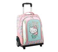 Maricart Zaino Trolley Scuola Elementare Hello Kitty Girl Power 34,5x21x45 cm - Trolley Duo con Ruote in Gomma e Manico Telescopico - Zainetto Bambina 2026/2027