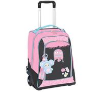 Maricart Zaino Trolley Scuola Elementare Milk Candy 34,5x21x45 cm - Trolley Duo con Ruote in Gomma e Manico Telescopico e Portachiavi Abbinato - Zainetto Bambina Anno 2026/2027