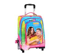 Maricart | Zaino Trolley Scuola Elementare per Bambini 34,5x21x45 cm con Ruote in Gomma Zainetto da Bambino o Bambina - Ninna e Matti