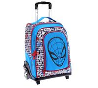 Maricart | Zaino Trolley Scuola Elementare per Bambini 34,5x21x45 cm con Ruote in Gomma Zainetto da Bambino - Spiderman