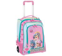 Maricart | Zaino Trolley Scuola Elementare per Bambini 34,5x21x45 cm con Ruote in Gomma Zainetto da Bambina - BFF by Cry Babies