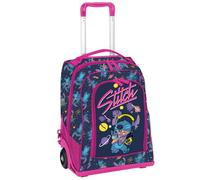 Maricart | Zaino Trolley Scuola Elementare per Bambini 34x25x52 cm con Ruote in Gomma Zainetto da Bambino o Bambina - Stitch