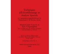Marie-Claire Cauvin Eric Co Techniques d'Echantillonnage et Analyse (Tascabile)