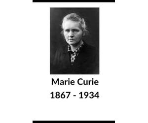 Marie Curie: Lined Journal Notebook 100 Pages 6" x 9"