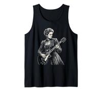 Marie Curie Suonare Chitarra Elettrica Rocker Humor Canotta