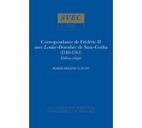 Marie-Hélène Co Correspondance de Frédéric II avec Louise-Dor (Copertina rigida)