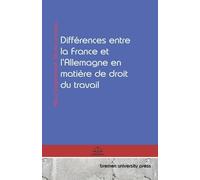 Marie Levallois Différences entre la France et l'Allemagne en matièr (Tascabile)