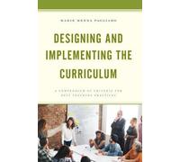 Marie Menna Pagliar Designing and Implementing the Curriculu (Copertina rigida)