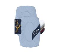 Marie´s Home 1627.2372, confezione da 2 federe per cuscino cervicale, federa per cuscino e federa per cuscino, misura S (30-35 x 45-50 cm), azzurro