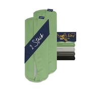 Marie´s Home 2 federe per cuscino 40 x 15 cm, per cuscino cervicale 1613.2353, salvia