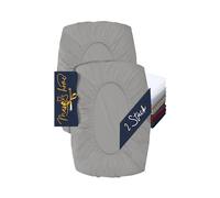 Marie´s Home: confezione da 2 federe per cuscino imbottito - Fodera per cuscino cervicale - Fodera elasticizzata e fodera per cuscino 1627.2372, M (35-40 x 55-60 cm), Argento