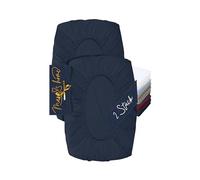 Marie´s Home, confezione da 2 fodere per cuscino poggiatesta - Fodera per cuscino poggiatesta - Fodera elasticizzata e fodera per cuscino 1627.2372, S (30-35 x 45-50 cm), Blu navy