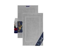 Marie´s Home confezione da 2 tappetini da doccia classici per doccia, vasca e WC 1612.2351, 50 x 80 cm, argento