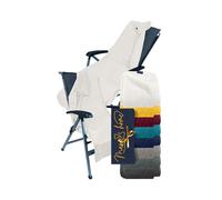 Marie´s Home Rivestimento in spugna per sedia da giardino e sedia da giardino, 60 x 130 cm, per sedia da campeggio, sedia da campeggio, sedia da sauna, sdraio da spiaggia, 60 x 130 cm, bianco